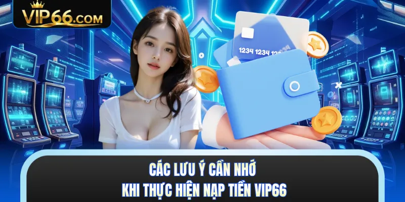 Các lưu ý cần nhớ khi thực hiện nạp tiền VIP66 